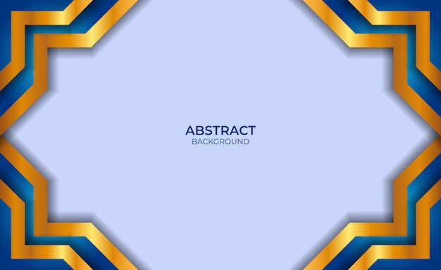 Premium Vector | Design abstract blue and gold background