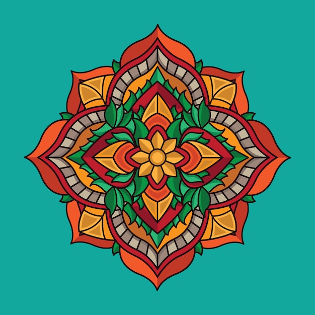 Download Design flower mandala vintage | Premium Vector