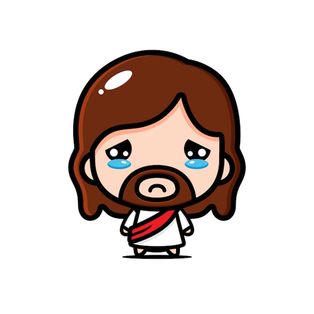 premium-vector-design-of-jesus-crying