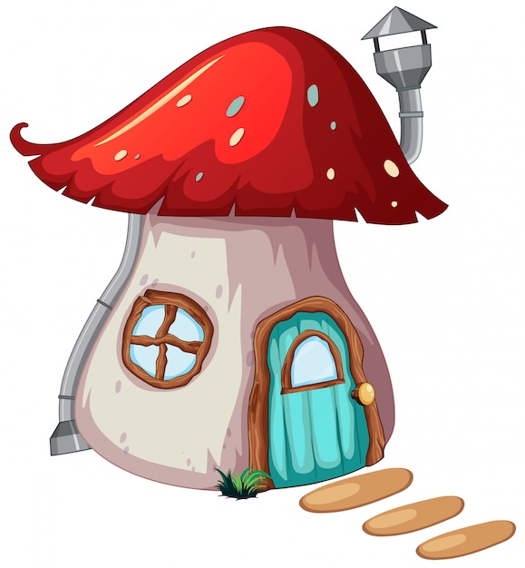 Premium Vector | A design of mushroom magic house