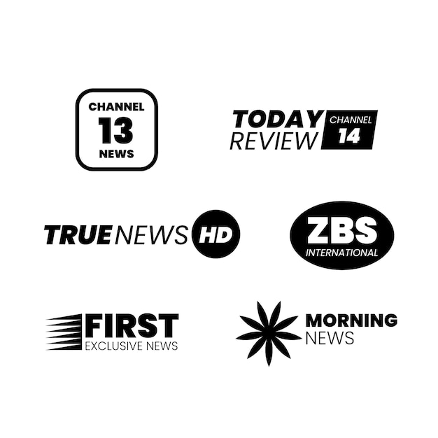 Design of news logo | Free Vector