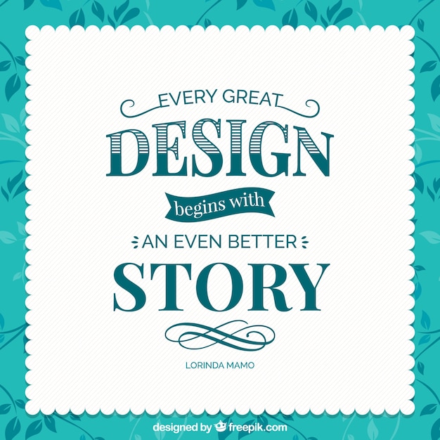 Download Design quote background | Free Vector