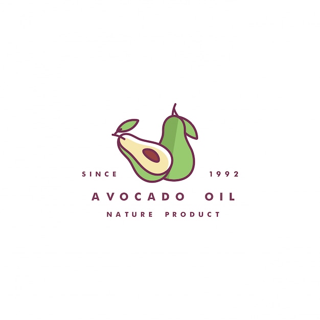 Download Free Design Template Logo And Icon In Linear Style Avocado Oil Use our free logo maker to create a logo and build your brand. Put your logo on business cards, promotional products, or your website for brand visibility.