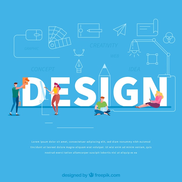 Download Free Vector | Design word concept