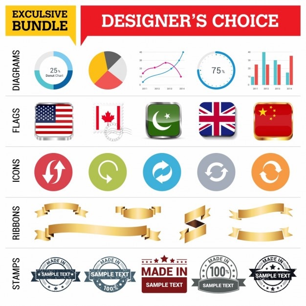 Designer's choice elements Vector Free Download