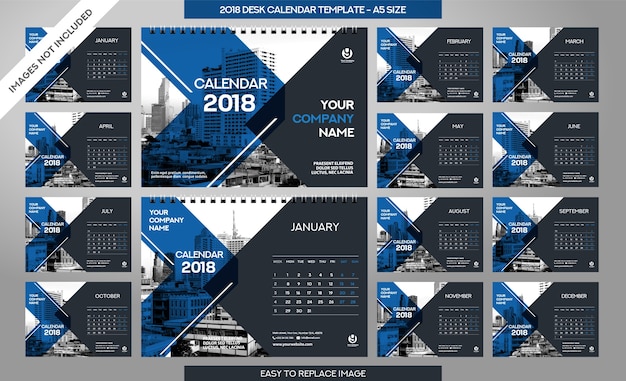 premium-vector-desk-calendar-2018-template
