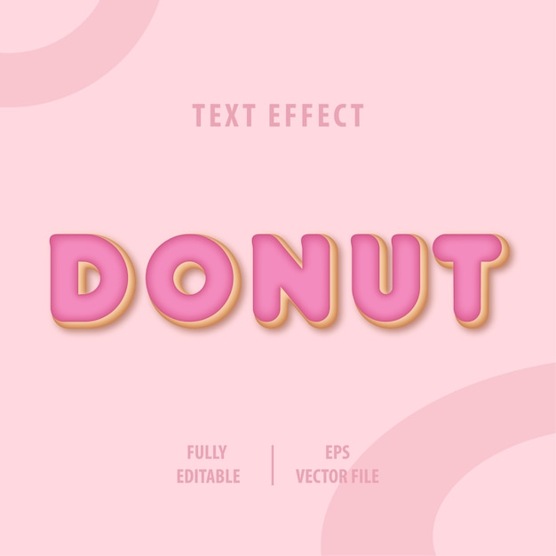 Premium Vector | Dessert text style effect