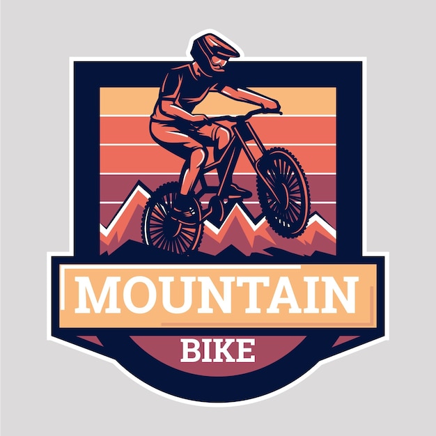 Free Vector | Detailed bike logo template