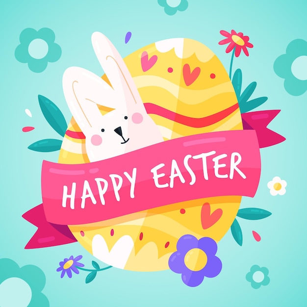 Free Vector | Detailed easter illustration