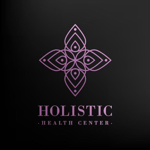 Free Vector | Detailed holistic logo template