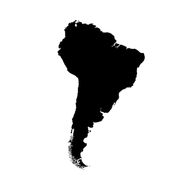 Premium Vector Detailed Map Of South America