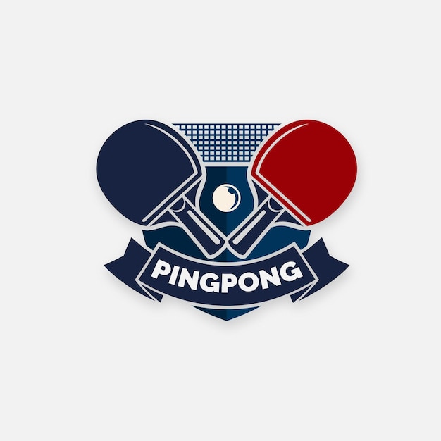Premium Vector Detailed Table Tennis Logo Concept 