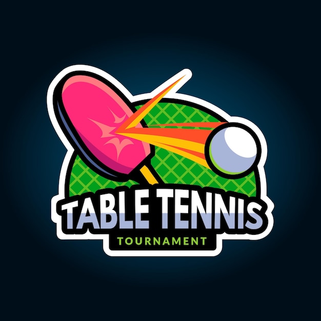 Premium Vector Detailed Table Tennis Logo 0752