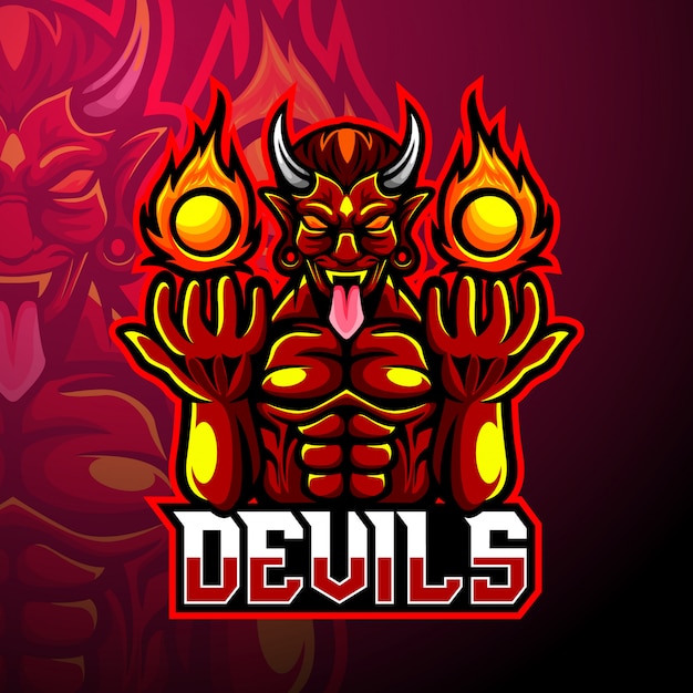 Download Free Devil Esport Logo Mascot Premium Vector Use our free logo maker to create a logo and build your brand. Put your logo on business cards, promotional products, or your website for brand visibility.