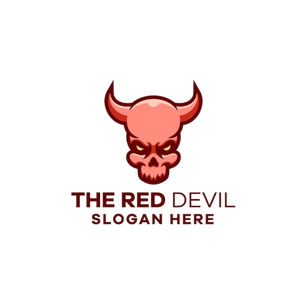 Premium Vector | Devil head mascot logo template