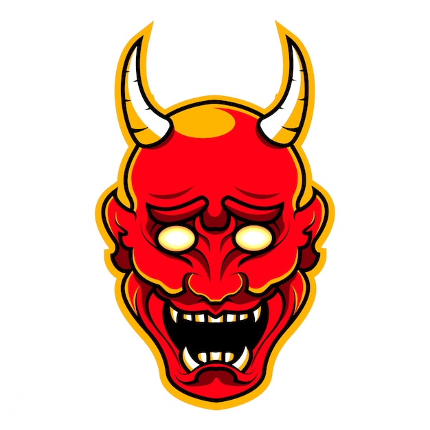 Premium Vector | Devil head mascot logo