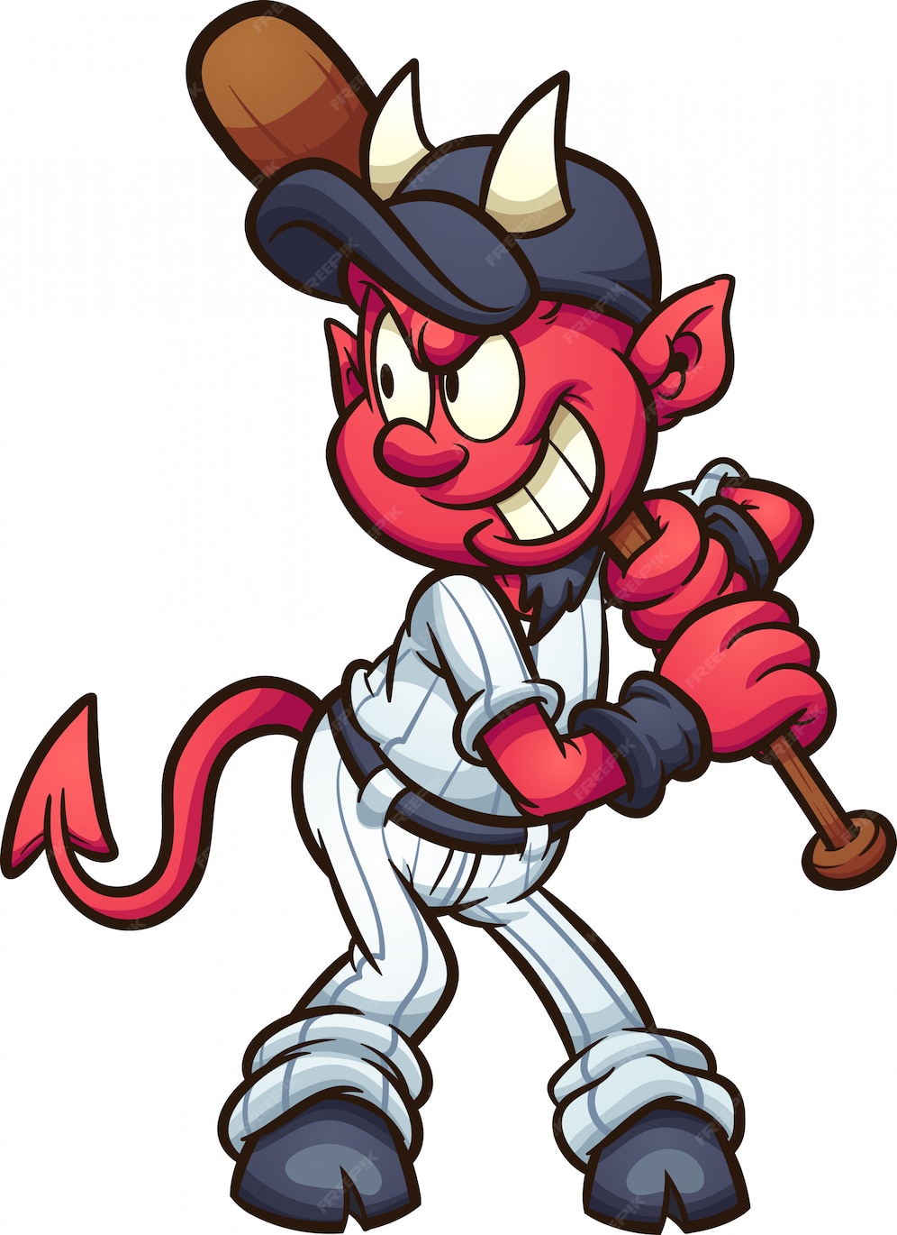 Premium Vector | Devil mascot