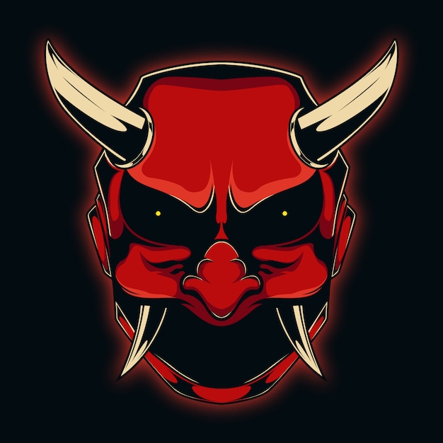 Devil mask illustration | Premium Vector