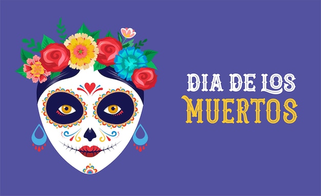 Premium Vector | Dia de los muertos day of the dead mexican holiday ...