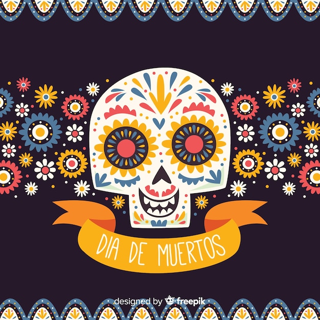 Free Vector | Día de muertos background