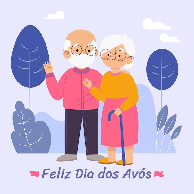 Free Vector Dia Dos Avos Celebration Illustration