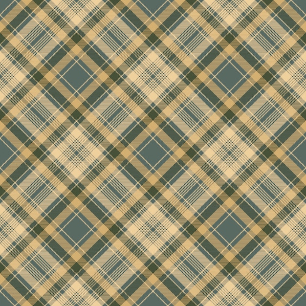 Premium Vector | Diagonal fabric texture check plaid seamless pattern