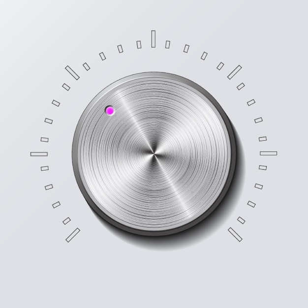 Premium Vector | Dial knob