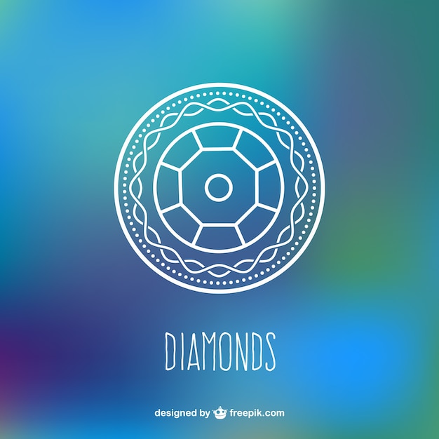 Diamond background vector | Free Vector
