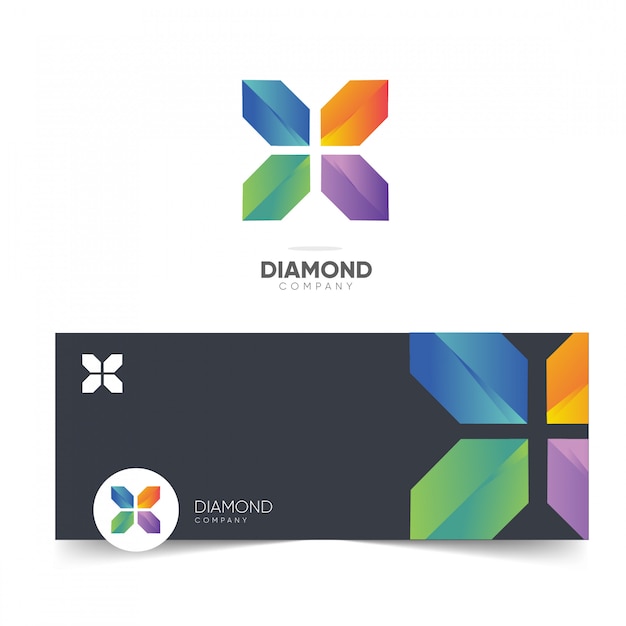 Download Free Diamond Company Logo Premium Vector Use our free logo maker to create a logo and build your brand. Put your logo on business cards, promotional products, or your website for brand visibility.