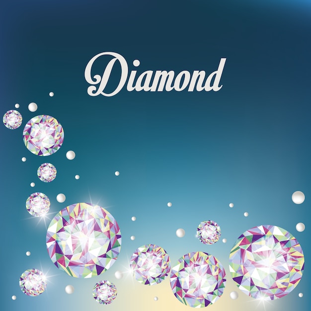 Premium Vector | Diamond concept with icon design