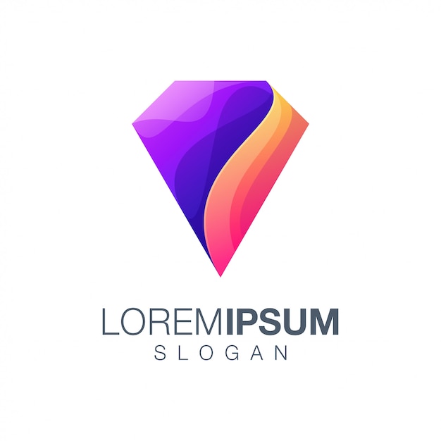 Download Free Diamond Gradient Color Logo Premium Vector Use our free logo maker to create a logo and build your brand. Put your logo on business cards, promotional products, or your website for brand visibility.