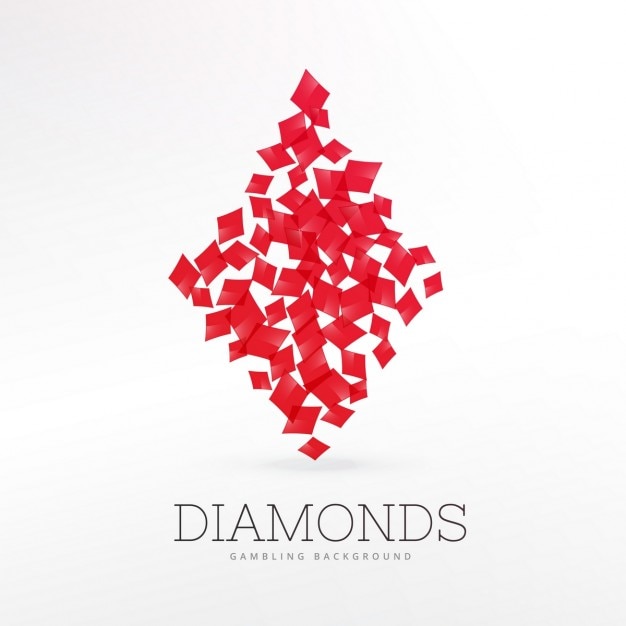 Diamond playing cards background Vector  Free Download