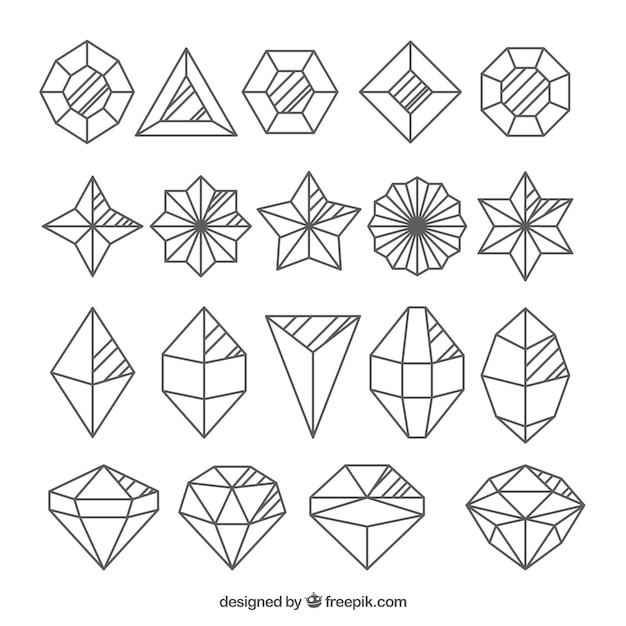 different shapes of diamonds