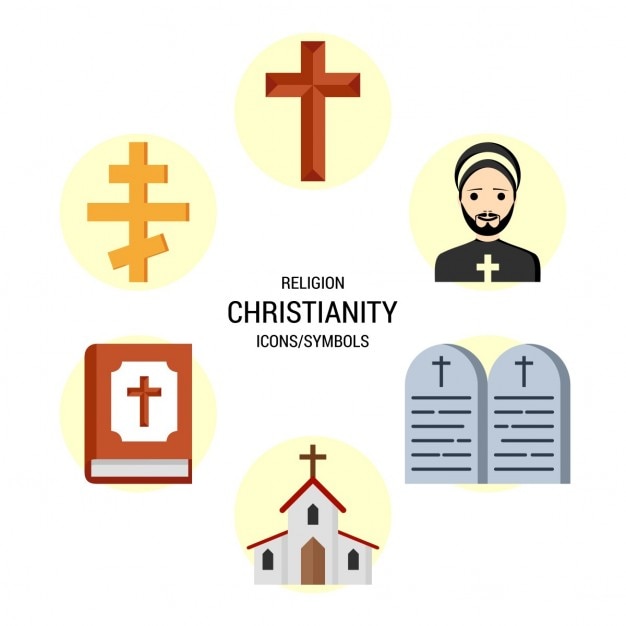 Different icons, christian religion