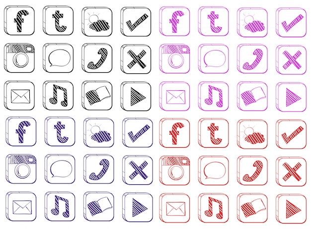 Free Vector | Different Kinds Of Icons