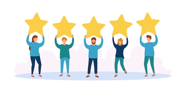 Download Free Different People Give Feedback Ratings And Reviews Characters Hold Use our free logo maker to create a logo and build your brand. Put your logo on business cards, promotional products, or your website for brand visibility.