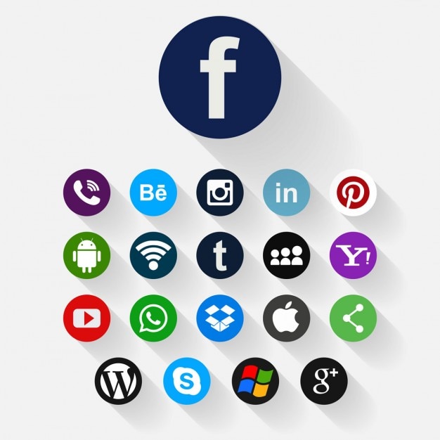 Different social media icons Vector | Free Download