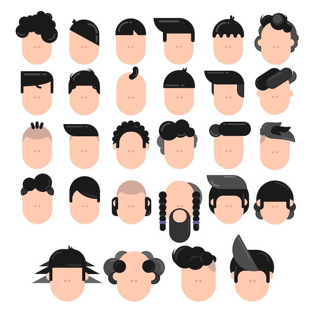 Different Types Of Men S Hairstyles Premium Vector