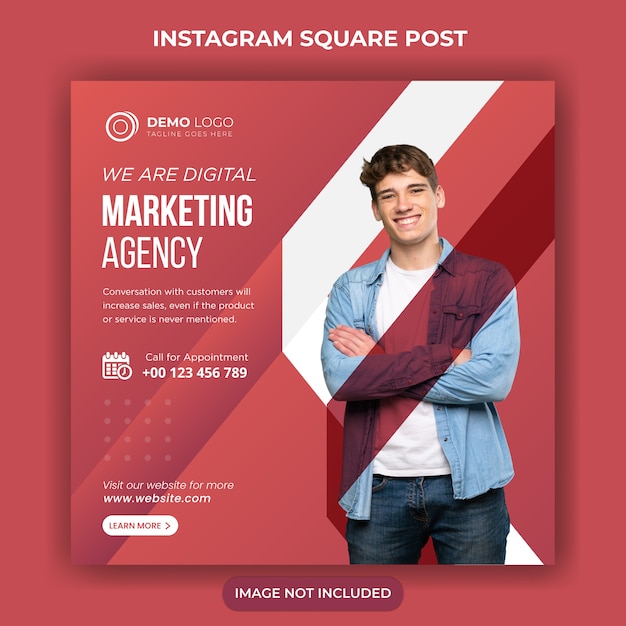 Digital business marketing social media post & web banner Premium Vector