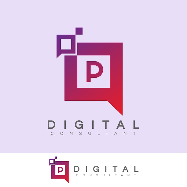 Download Free Digital Consultant Initial Letter P Logo Design Premium Vector Use our free logo maker to create a logo and build your brand. Put your logo on business cards, promotional products, or your website for brand visibility.