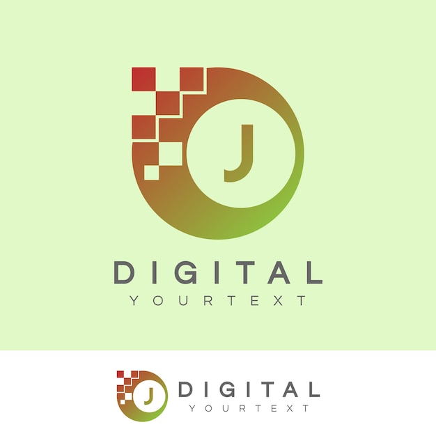 Download Free Digital Initial Letter J Logo Design Premium Vector Use our free logo maker to create a logo and build your brand. Put your logo on business cards, promotional products, or your website for brand visibility.