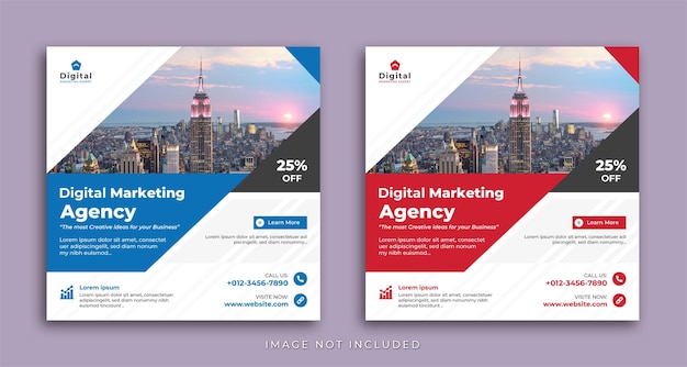 Premium Vector | Digital marketing agency and elegant ...