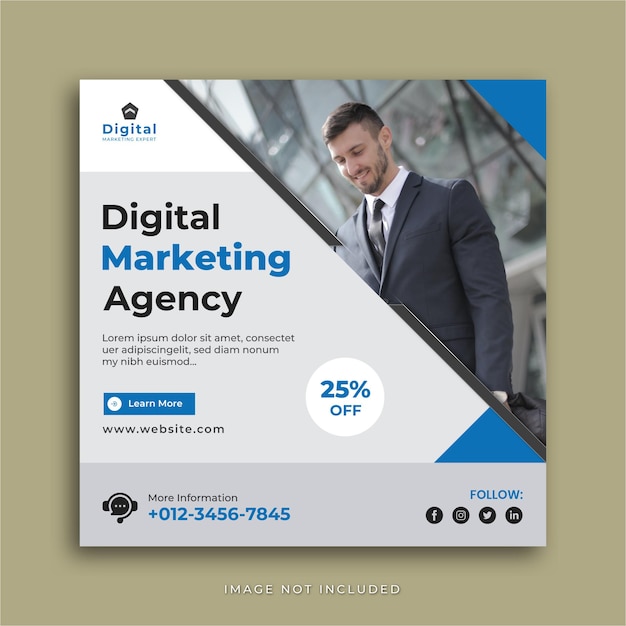 Premium Vector | Digital marketing agency and elegant ...