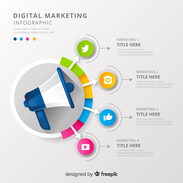 Download Free Digital Marketing Infographic Free Vector Use our free logo maker to create a logo and build your brand. Put your logo on business cards, promotional products, or your website for brand visibility.