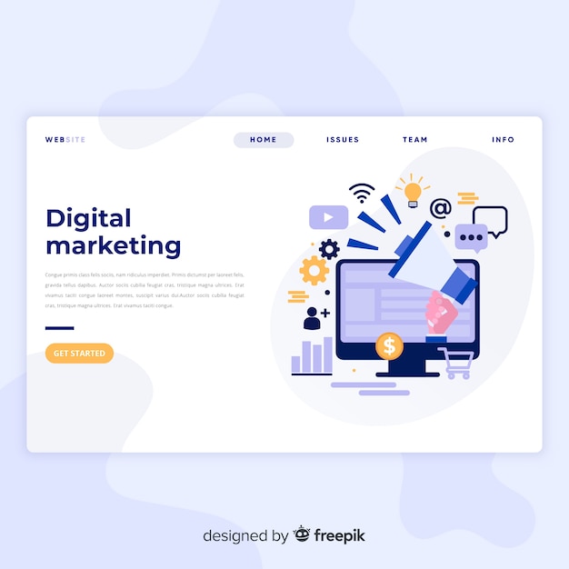 Download Free Download Free Digital Marketing Landing Page Vector Freepik Use our free logo maker to create a logo and build your brand. Put your logo on business cards, promotional products, or your website for brand visibility.