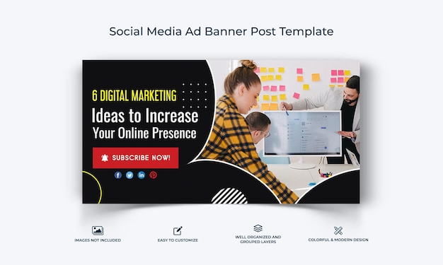 Premium Vector | Digital marketing social media facebook ad banner post ...