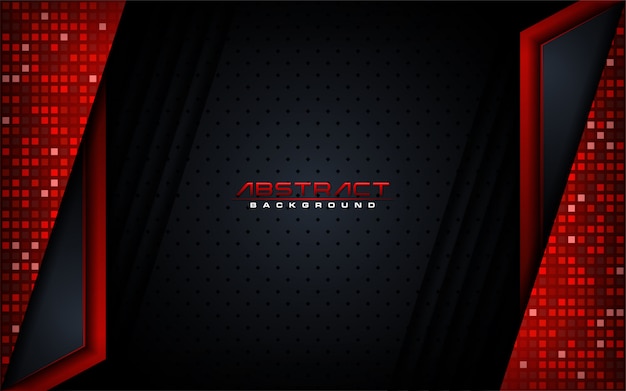 Premium Vector | Digital modern dark and red with futuristic shape