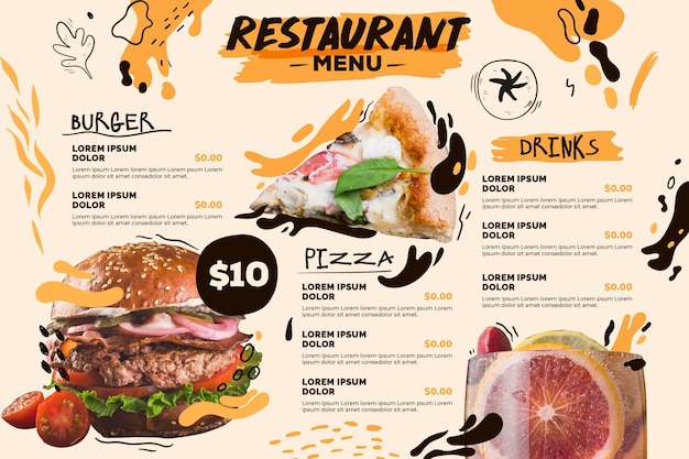 Digital Menu Templates Free