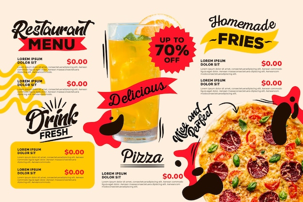 Digital Menu Templates Free