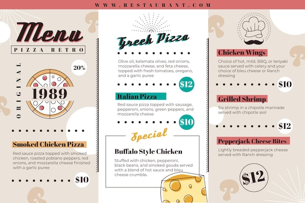 Digital Menu Templates Free